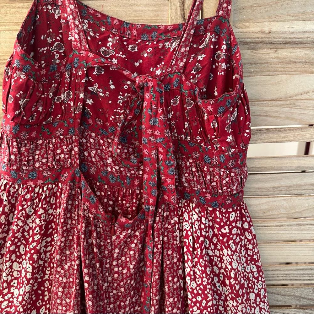 Free People Yesica Floral Maxi Prairie Dress Size 6 - Picture 7 of 9